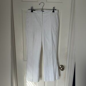 J. Crew White Ankle Pants